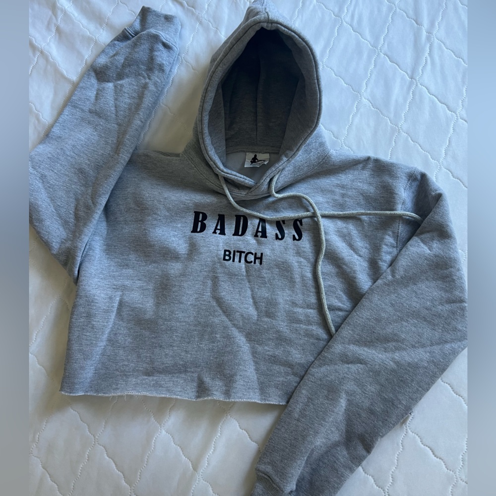 Bada** b*tch crop hoodie